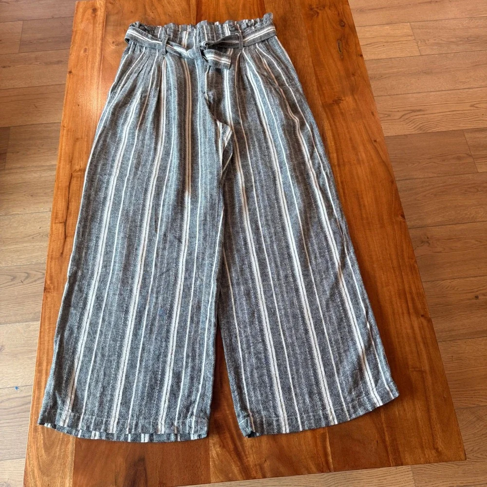 Banana Republic Women's Wide Leg Linen Blend‎ Pants Size 6